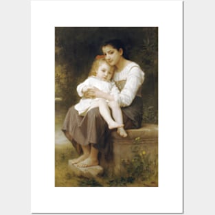 Adolphe William Bouguereau - La Soeur Ainee Posters and Art